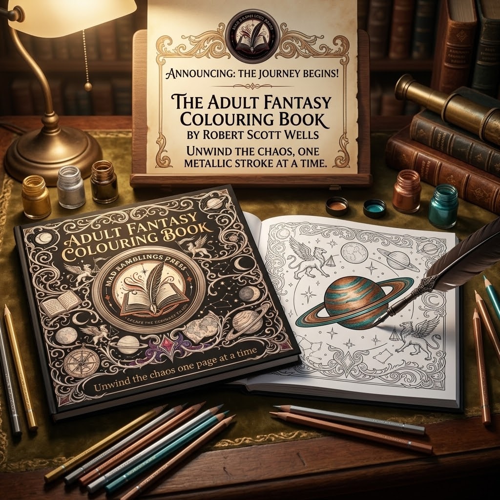 Mad Ramblings Press Adult Coloring Book book cover